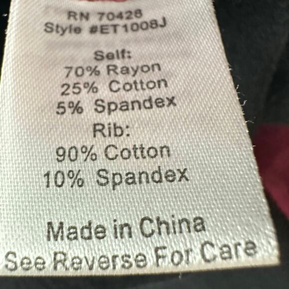 Evy's Tree Hoodie WMNS L The Jacquelin Maroon Black Zip Up Lace Trim Long Sleeve - Picture 7 of 8